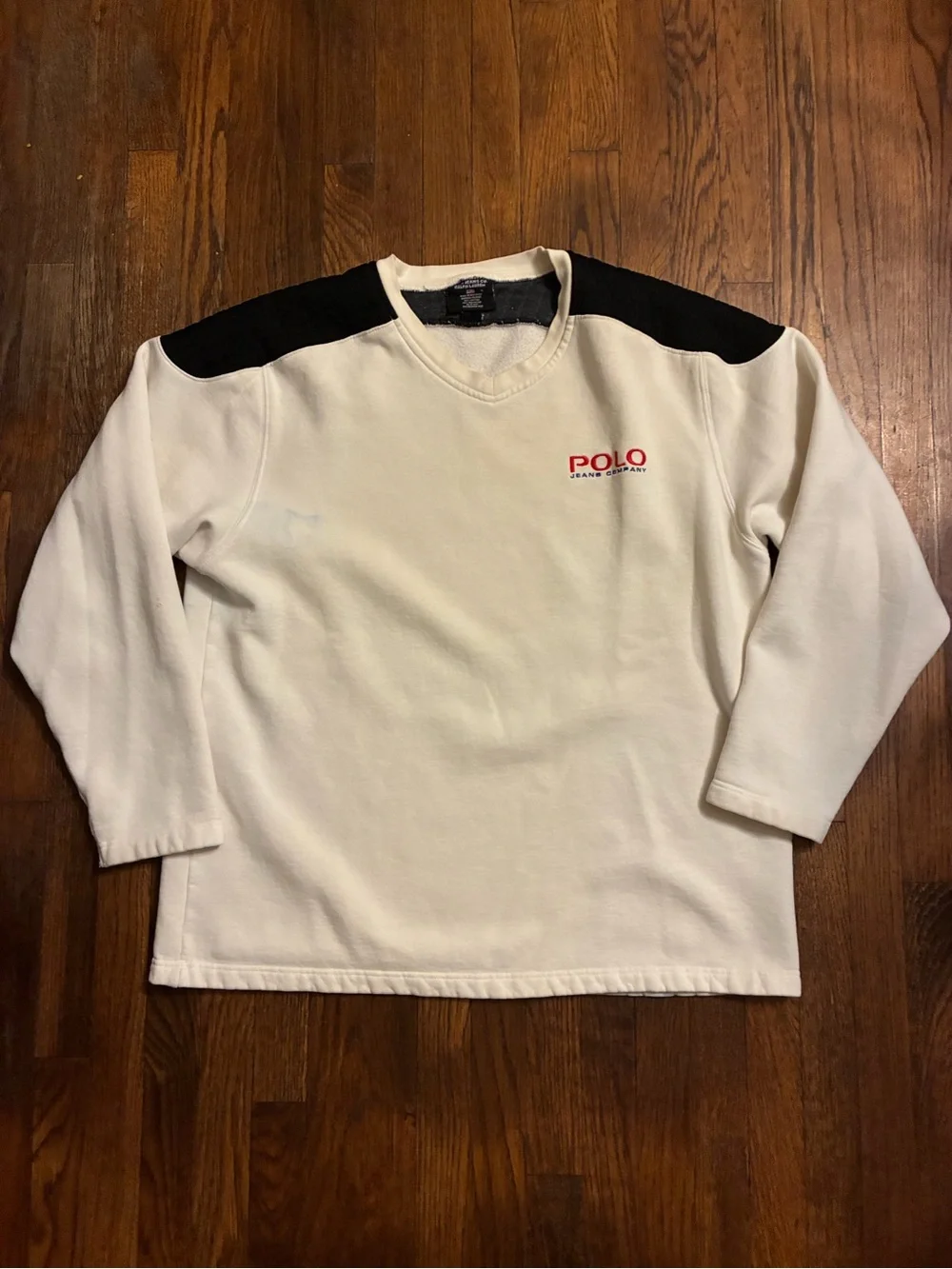 Vintage polo jeans co sweater size large